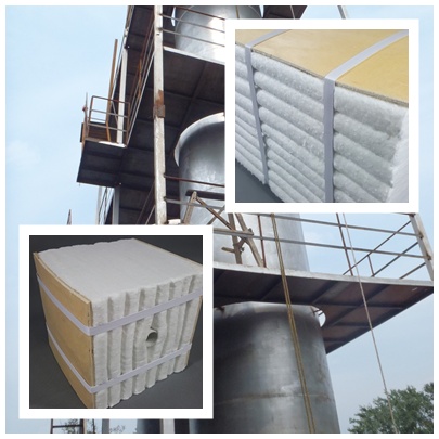 ?；⒅榕蛎洜t用陶瓷纖維保溫材料